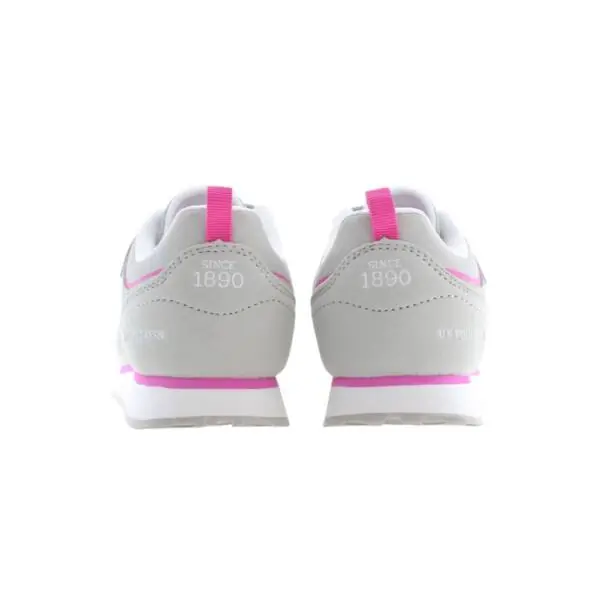 U.S. Polo Assn. - Παιδικά Sneakers NOBIK009K3NH1-LGR Γκρι/Ροζ NOBIK009K3NH1-LGR
