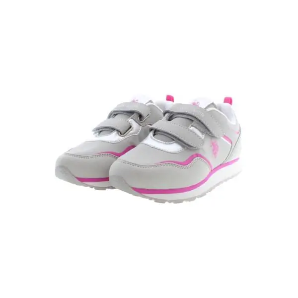 U.S. Polo Assn. - Παιδικά Sneakers NOBIK009K3NH1-LGR Γκρι/Ροζ NOBIK009K3NH1-LGR