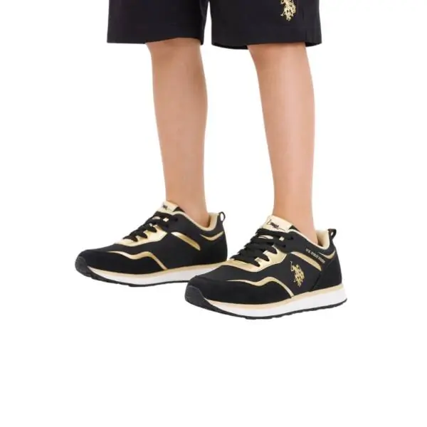 U.S. Polo Assn. - Παιδικά Sneakers Nobik NOBIK010K3NH1-BLK-GO Μαύρο NOBIK010K3NH1-BLK-GO