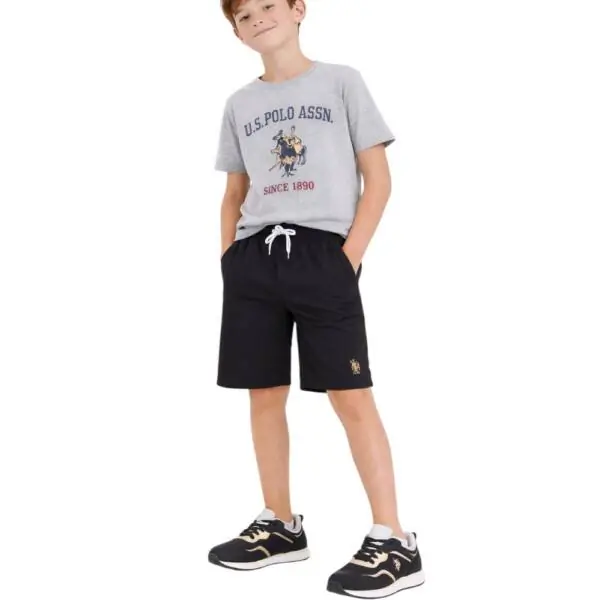 U.S. Polo Assn. - Παιδικά Sneakers Nobik NOBIK010K3NH1-BLK-GO Μαύρο NOBIK010K3NH1-BLK-GO