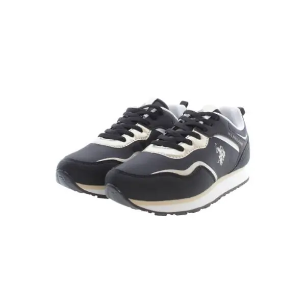 U.S. Polo Assn. - Παιδικά Sneakers Nobik NOBIK010K3NH1-BLK-GO Μαύρο NOBIK010K3NH1-BLK-GO