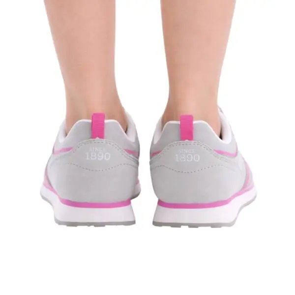U.S. Polo Assn. - Παιδικά Sneakers Nobik NOBIK010K3NH1-LGR-FUX01 Γκρι/Φούξια NOBIK010K3NH1-LGR-FUX01