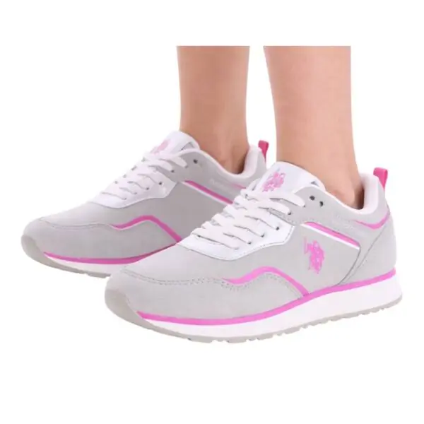 U.S. Polo Assn. - Παιδικά Sneakers Nobik NOBIK010K3NH1-LGR-FUX01 Γκρι/Φούξια NOBIK010K3NH1-LGR-FUX01