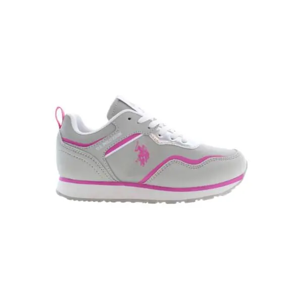 U.S. Polo Assn. - Παιδικά Sneakers Nobik NOBIK010K3NH1-LGR-FUX01 Γκρι/Φούξια