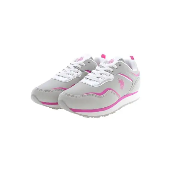 U.S. Polo Assn. - Παιδικά Sneakers Nobik NOBIK010K3NH1-LGR-FUX01 Γκρι/Φούξια NOBIK010K3NH1-LGR-FUX01