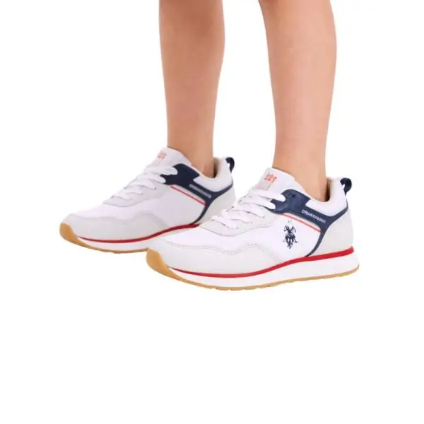 U.S. Polo Assn. - Παιδικά Sneakers Nobik NOBIK010K3/NH1-WHI Λευκό NOBIK010K3/NH1-WHI