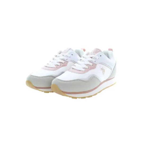 U.S. Polo Assn. - Παιδικά Sneakers Nobik NOBIK010K3NH1-WHI Λευκό/Γκρι NOBIK010K3NH1-WHI