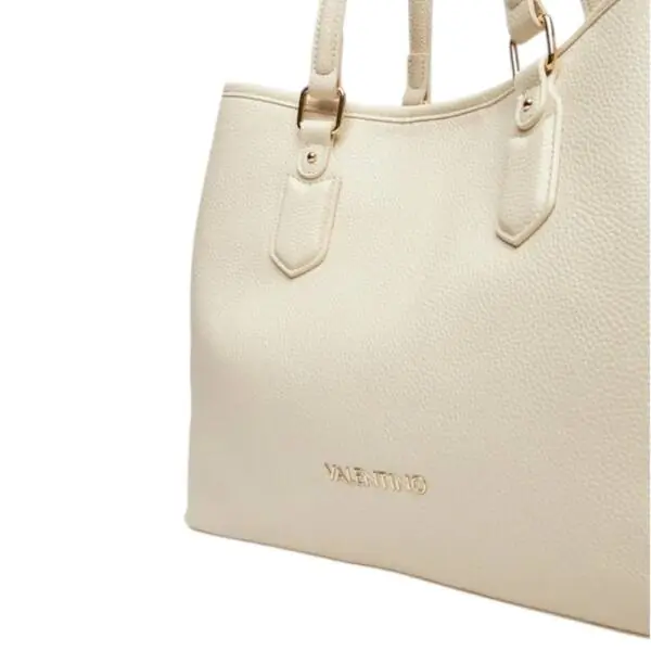 Valentino Bags - Γυναικεία Τσάντα Ώμου Brixton VBS7LX01-991 Εκρού VBS7LX01-991