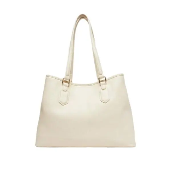 Valentino Bags - Γυναικεία Τσάντα Ώμου Brixton VBS7LX01-991 Εκρού VBS7LX01-991
