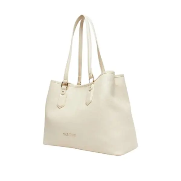 Valentino Bags - Γυναικεία Τσάντα Ώμου Brixton VBS7LX01-991 Εκρού VBS7LX01-991
