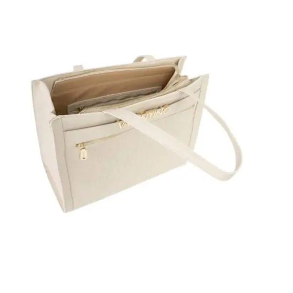 Valentino Bags - Γυναικεία Τσάντα Ώμου Cora VBS9OO01-991 Εκρού VBS9OO01-991