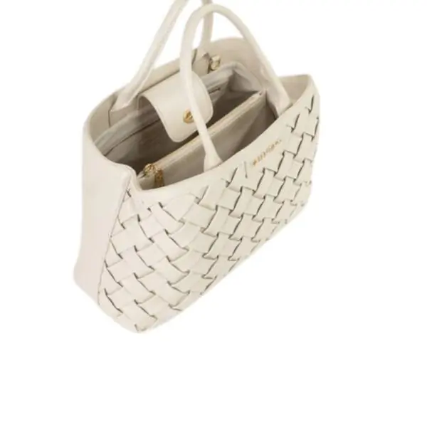 Valentino Bags - Γυναικεία Τσάντα Ώμου Ennis VBS9UA04-991 Εκρού VBS9UA04-991