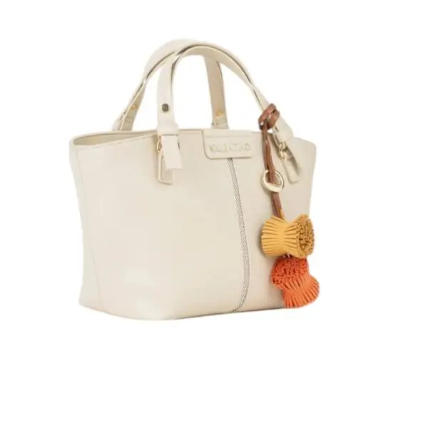 Valentino Bags - Γυναικεία Τσάντα Ώμου Hybris Re Tote Bag VBS9OV04-991 Εκρού VBS9OV04-991