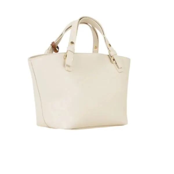 Valentino Bags - Γυναικεία Τσάντα Ώμου Hybris Re Tote Bag VBS9OV04-991 Εκρού VBS9OV04-991