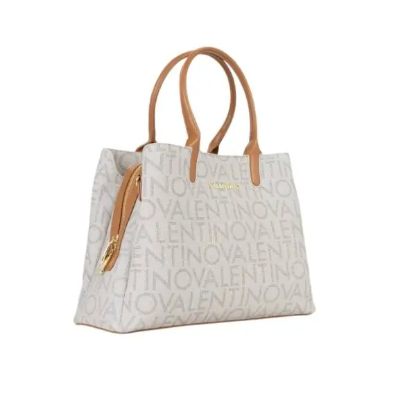 Valentino Bags - Γυναικεία Τσάντα Ώμου Regina Re VBS9IS51-192 Εκρού VBS9IS51-192