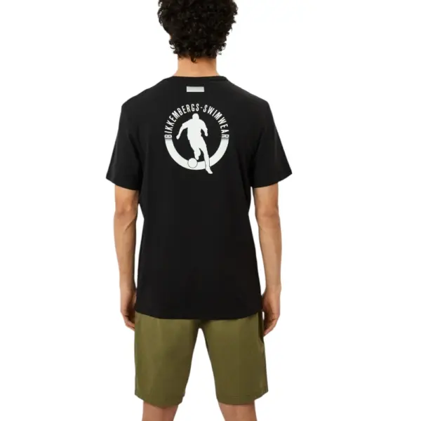 Bikkembergs - Ανδρικό T-shirt Κοντομάνικο BKK2MTS01-BLACK Μαύρο BKK2MTS01-BLACK