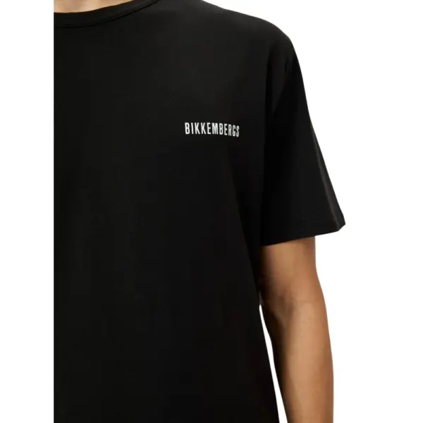 Bikkembergs - Ανδρικό T-shirt Κοντομάνικο BKK2MTS01-BLACK Μαύρο BKK2MTS01-BLACK
