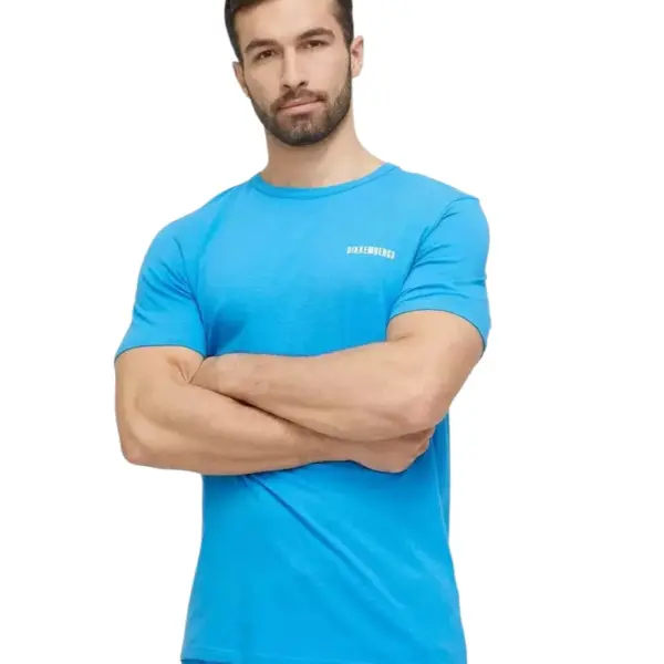 Bikkembergs - Ανδρικό T-shirt Κοντομάνικο BKK2MTS01-BLUE Γαλάζιο
