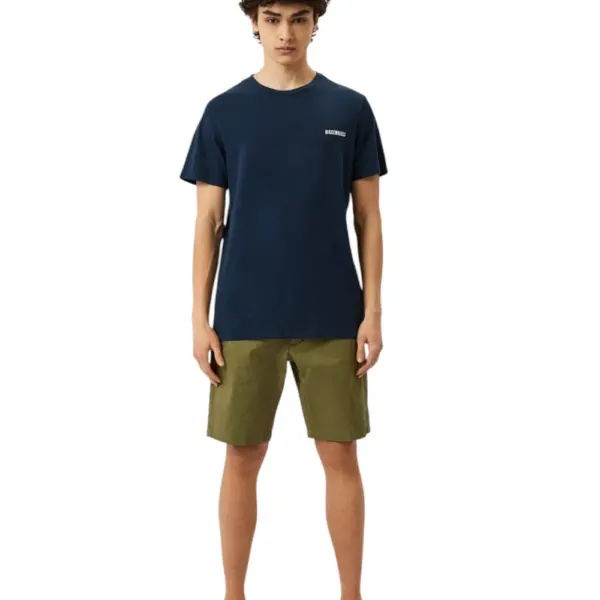 Bikkembergs - Ανδρικό T-shirt Κοντομάνικο BKK2MTS01-NAVY Μπλε BKK2MTS01-NAVY