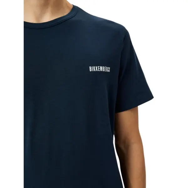 Bikkembergs - Ανδρικό T-shirt Κοντομάνικο BKK2MTS01-NAVY Μπλε BKK2MTS01-NAVY
