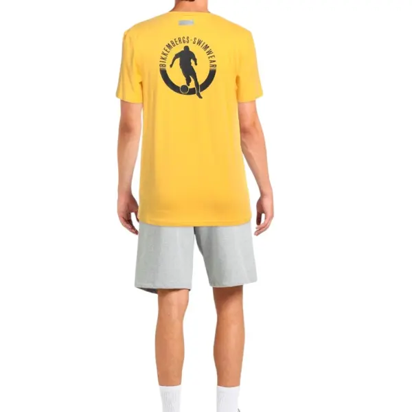 Bikkembergs - Ανδρικό T-shirt Κοντομάνικο BKK2MTS01-YELLOW Κίτρινο BKK2MTS01-YELLOW