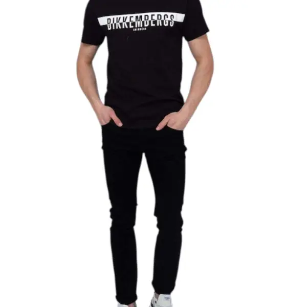 Bikkembergs - Ανδρικό T-shirt Κοντομάνικο BKK2MTS03-BLACK Μαύρο BKK2MTS03-BLACK