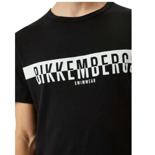 Bikkembergs - Ανδρικό T-shirt Κοντομάνικο BKK2MTS03-BLACK Μαύρο BKK2MTS03-BLACK