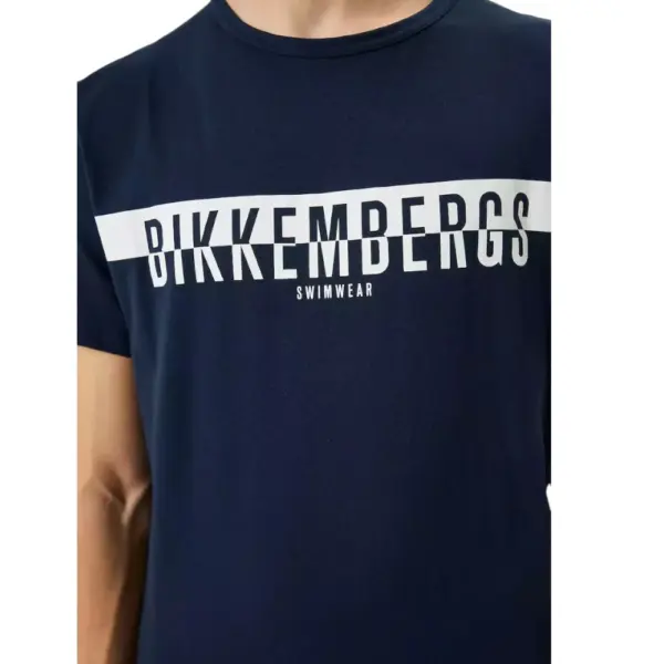 Bikkembergs - Ανδρικό T-shirt Κοντομάνικο BKK2MTS03-NAVY Μπλε BKK2MTS03-NAVY