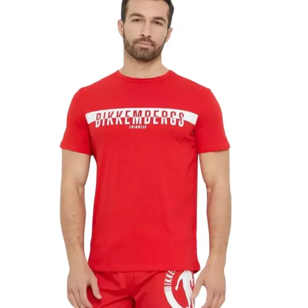 Bikkembergs - Ανδρικό T-shirt Κοντομάνικο BKK2MTS03-RED Κόκκινο