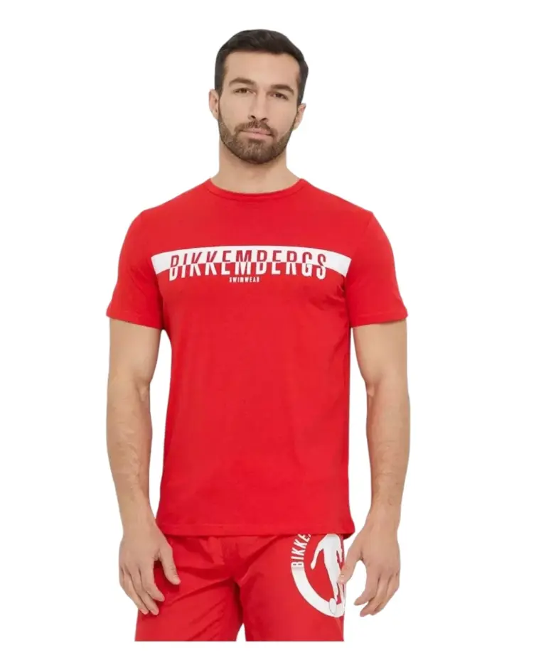 Bikkembergs - Ανδρικό T-shirt Κοντομάνικο BKK2MTS03-RED Κόκκινο