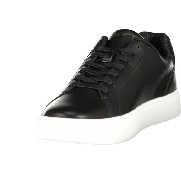 Calvin Klein - Ανδρικά Sneakers Ck Classic Cupsole Laceup Lth YM0YM01435-BEH Μαύρο YM0YM01435-BEH