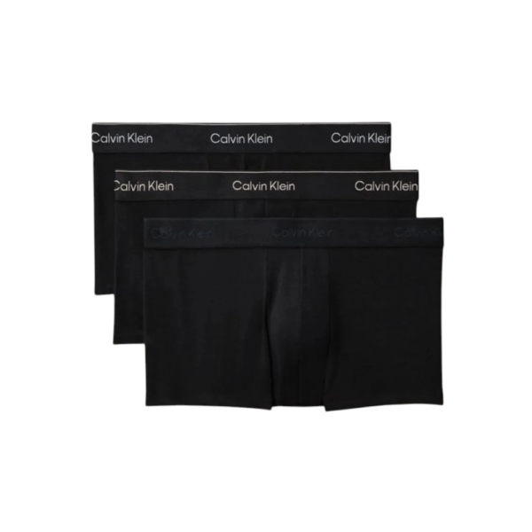 Calvin Klein - Ανδρικά Μποξεράκια 3Pack Icon Cotton Stretch LV00NB4389-40I Μαύρο