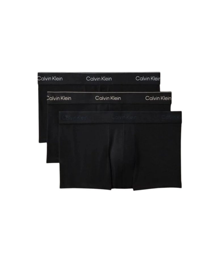 Calvin Klein - Ανδρικά Μποξεράκια 3Pack Icon Cotton Stretch LV00NB4389-40I Μαύρο