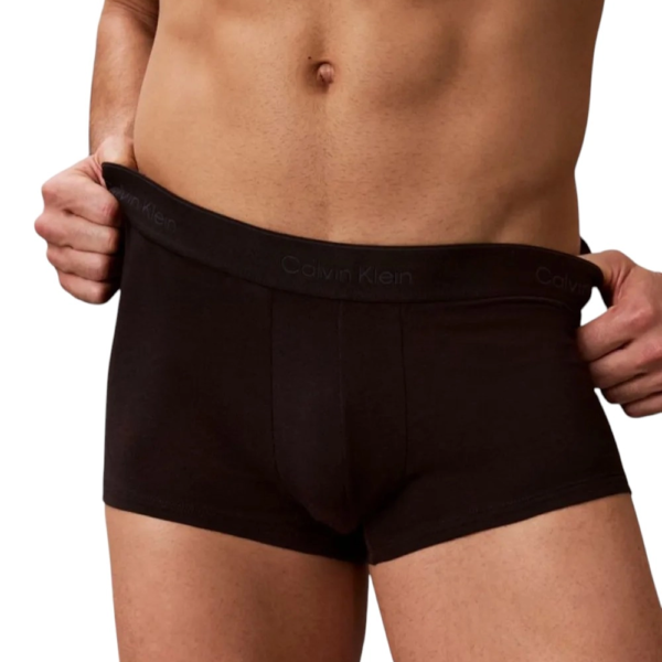 Calvin Klein - Ανδρικά Μποξεράκια 3Pack Icon Cotton Stretch LV00NB4389-40I Μαύρο LV00NB4389-40I