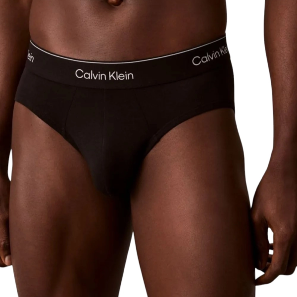 Calvin Klein - Ανδρικά Σλιπ Hip Brief 3Pack LV00NB4388-40I Μαύρο LV00NB4388-40I
