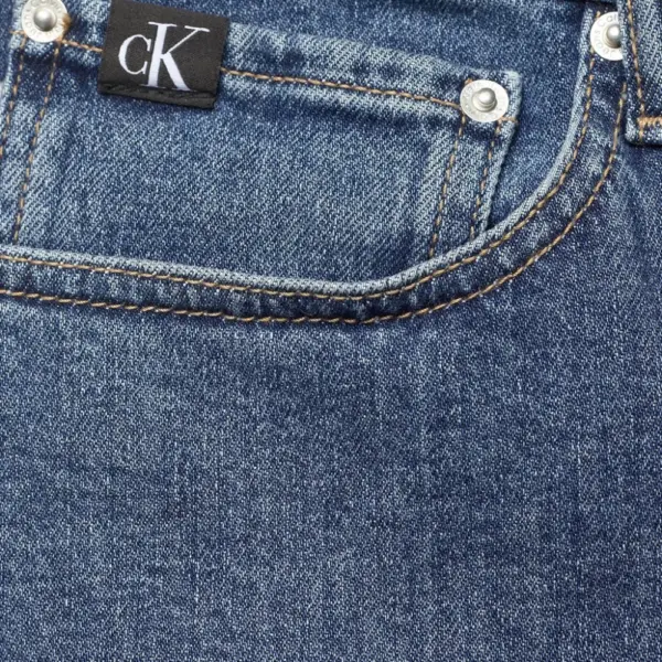 Calvin Klein - Ανδρική Βερμούδα Jeans Denim Regular Ckunfiltered J30J325073-1BJ Μπλε J30J325073-1BJ
