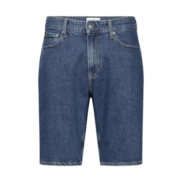 Calvin Klein - Ανδρική Βερμούδα Jeans Denim Regular Ckunfiltered J30J325073-1BJ Μπλε