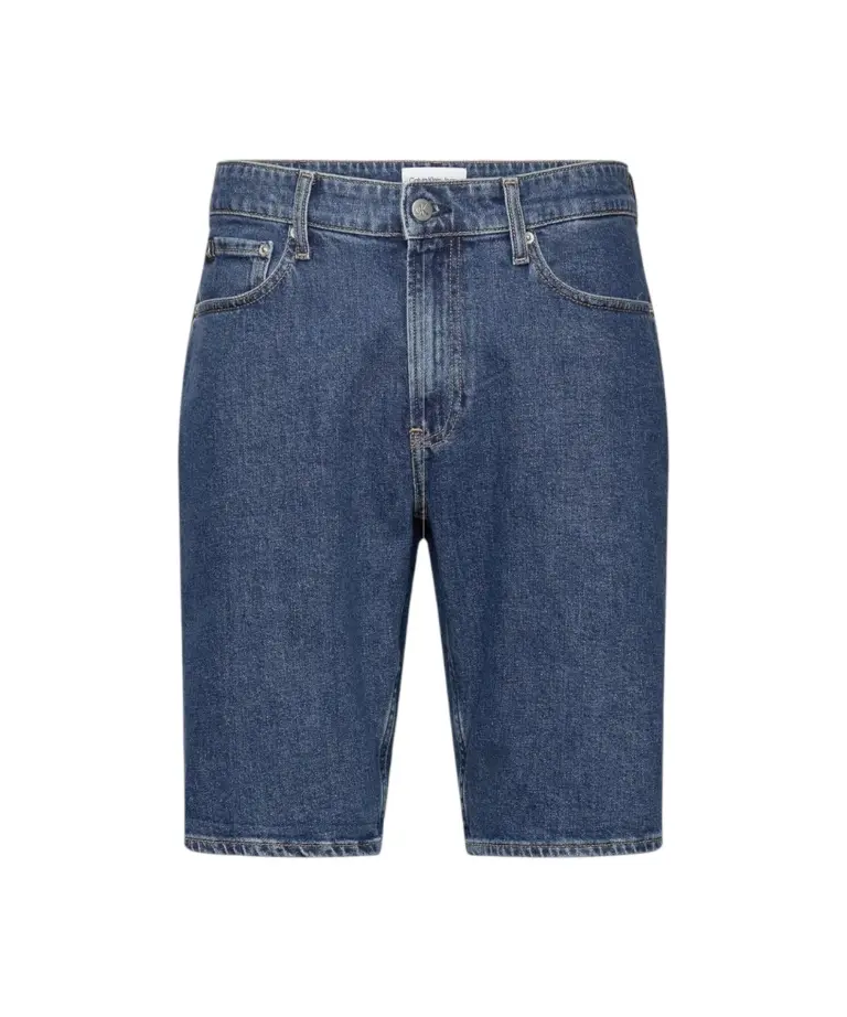 Calvin Klein - Ανδρική Βερμούδα Jeans Denim Regular Ckunfiltered J30J325073-1BJ Μπλε