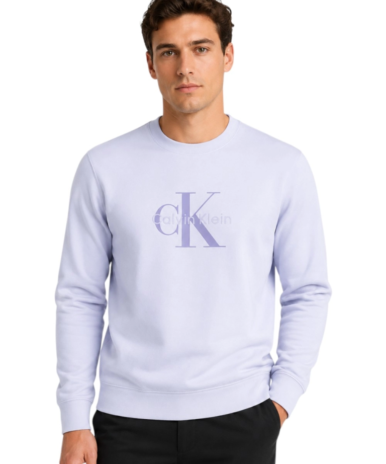 Calvin Klein - Ανδρική Μακρυμάνικη Φούτερ Non-Brushed LV04RG278G-TKF Μωβ