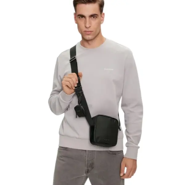 Calvin Klein - Ανδρική Τσάντα Ώμου / Χιαστί Ck Est. Nylon Cube Reporter+Case K50K512113-BEH Μαύρο K50K512113-BEH