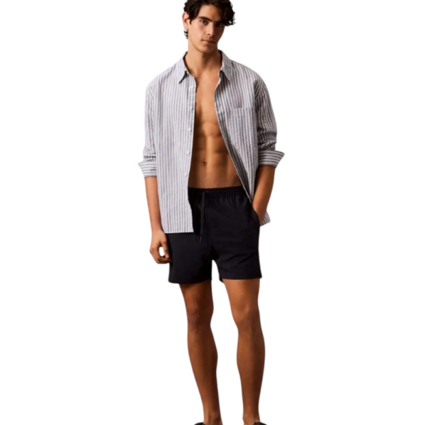 Calvin Klein - Ανδρικό Μαγιό Σορτς Core Solid LV00N61002-0PP Μπλε Σκούρο LV00N61002-0PP