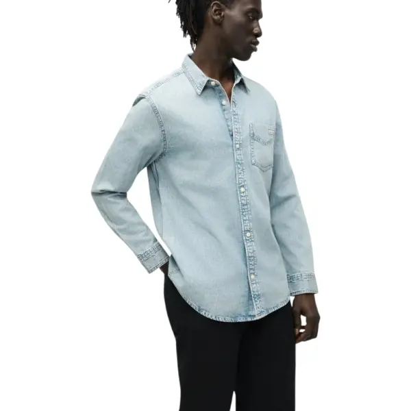 Calvin Klein - Ανδρικό Πουκάμισο Jean Essential Classic Regular fit LV04RG908G-3Y7 Μπλε LV04RG908G-3Y7