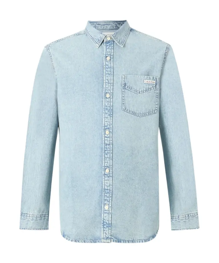 Calvin Klein - Ανδρικό Πουκάμισο Jean Essential Classic Regular fit LV04RG908G-3Y7 Μπλε