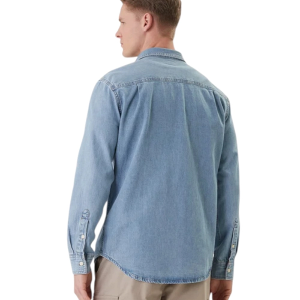 Calvin Klein - Ανδρικό Πουκάμισο Jean Essential LV04RE710G-3TR Μπλε Ανοιχτό LV04RE710G-3TR