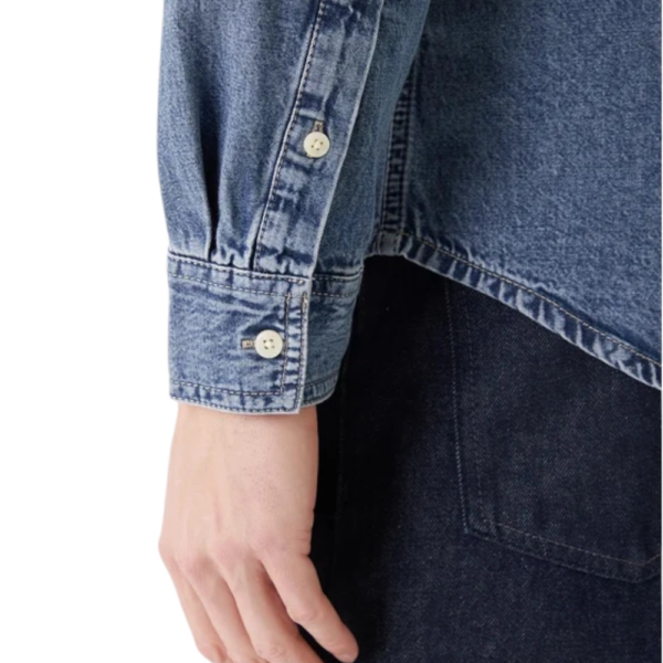 Calvin Klein - Ανδρικό Πουκάμισο Jean Vintage Indigo LV04RE708G-WHZ Μπλε LV04RE708G-WHZ