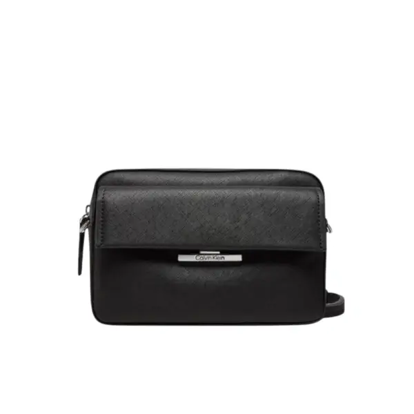 Calvin Klein - Γυναικεία Τσάντα CK Linear Camera Bag Saffiano K60K612564-BEH Μαύρο