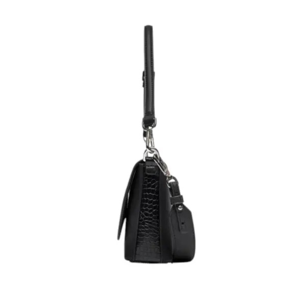 Calvin Klein - Γυναικεία Τσάντα Ck Must Shoulder Bag Croco K60K612111-BEH Μαύρο K60K612111-BEH