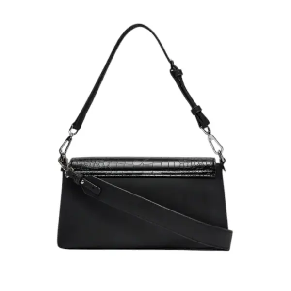 Calvin Klein - Γυναικεία Τσάντα Ck Must Shoulder Bag Croco K60K612111-BEH Μαύρο K60K612111-BEH