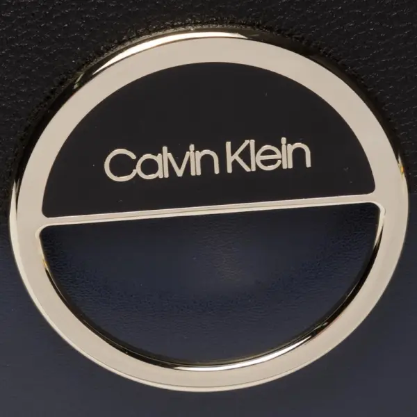 Calvin Klein - Γυναικεία Τσάντα Disc Top Handle Satchel K60K606509-BAX Μαύρο K60K606509-BAX