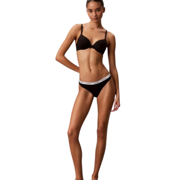 Calvin Klein - Γυναικείο String 3 Pack Icon Logo LV00QD5209-3RN Μαύρο/Λευκό/Animal Mirror LV00QD5209-3RN